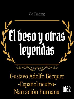 cover image of El beso y otras leyendas